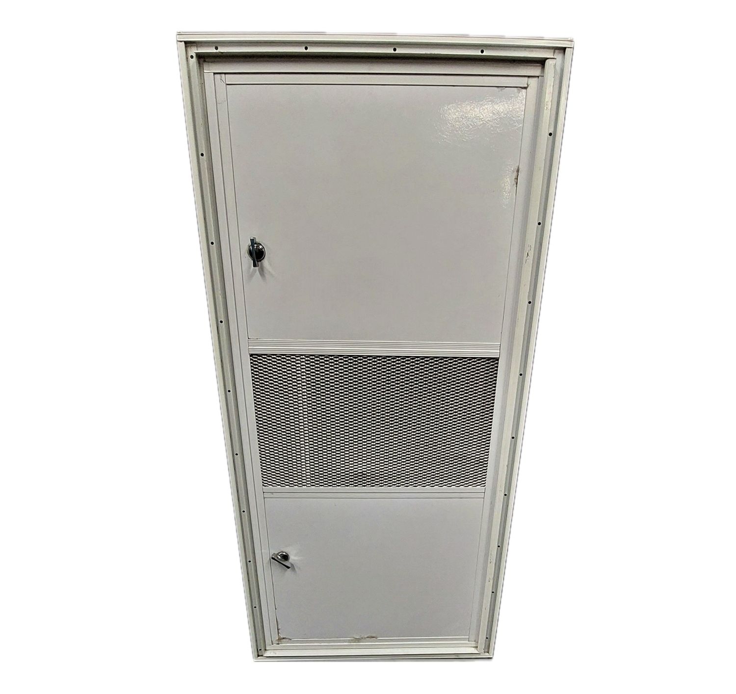 36&quot; x 16&quot; Generator Door w/ Vent and Square Corners - White with White Trim