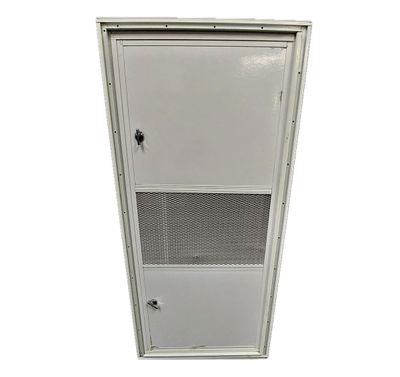 36&quot; x 16&quot; Generator Door w/ Vent and Square Corners - White with White Trim