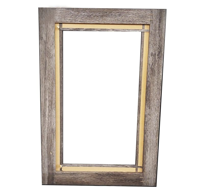 Cabinet door rustic gray 14 x 21 frame