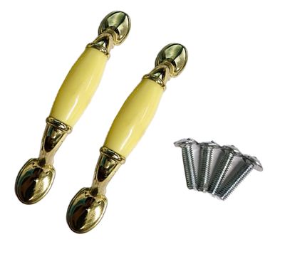 Cabinet Drawer Pull Art Deco with Gold Finish