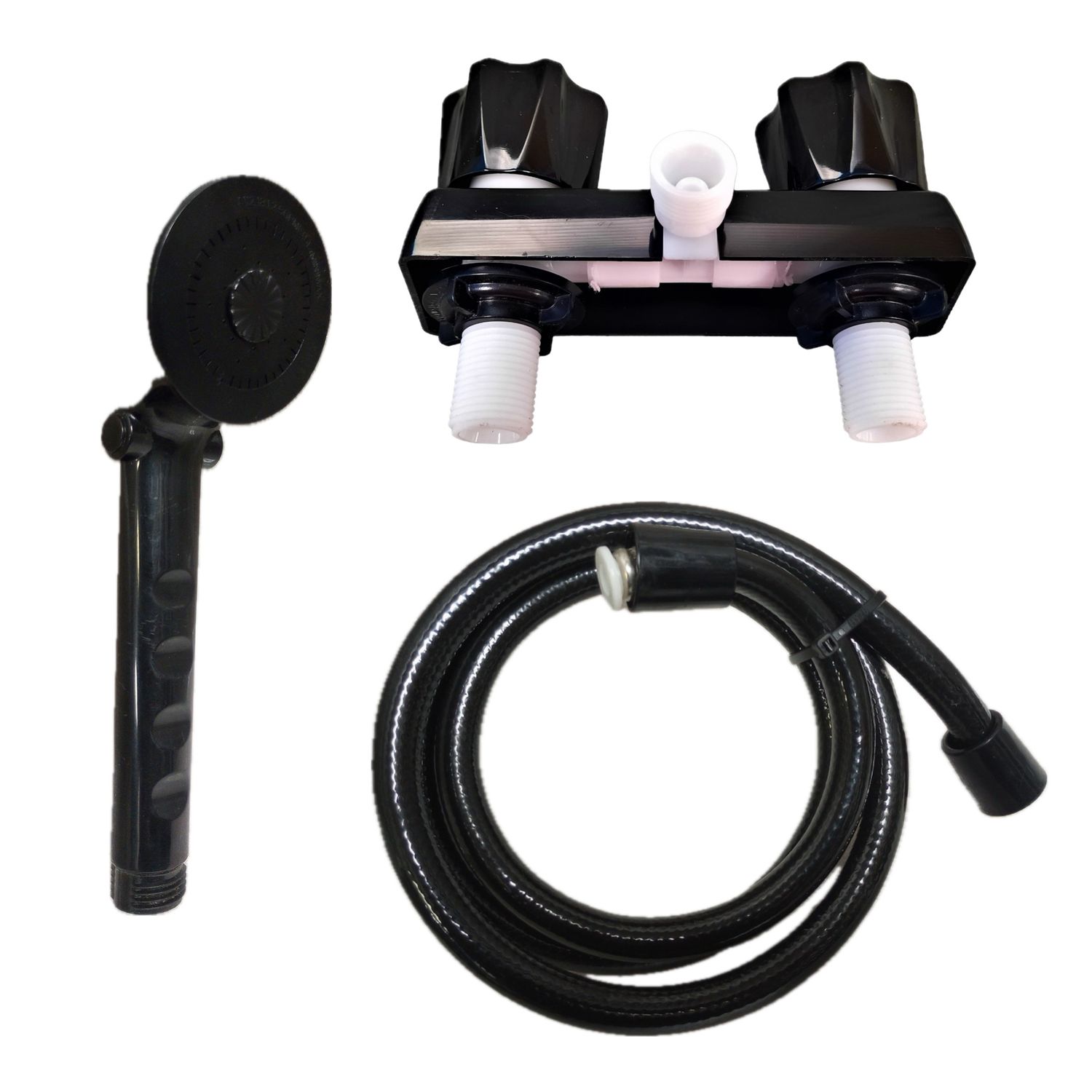 Faucet with Hose and Shower Head - Black
