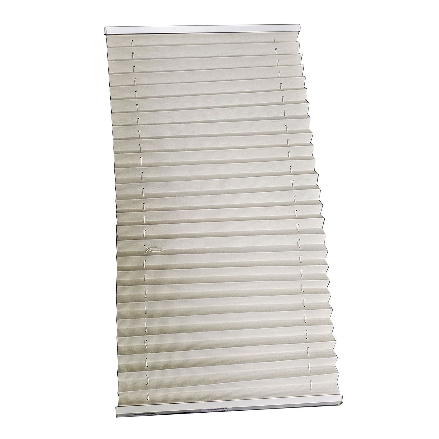 16&quot; x 42&quot; Pleated Cloth Day Shade - White