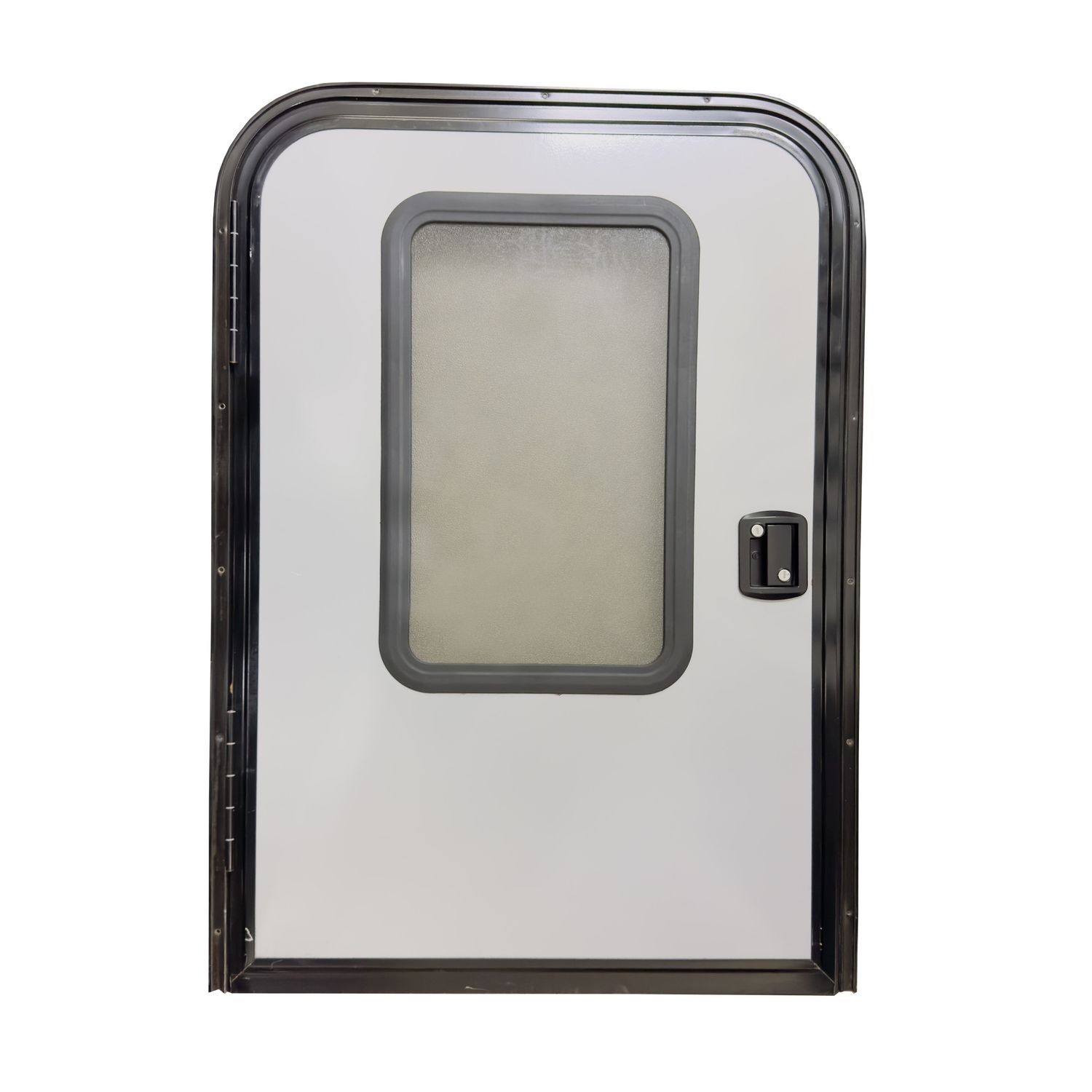 Challenger Entry Door  30 x 43.5 Left Hinge Gray with Window