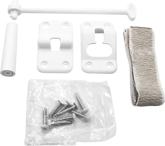 Camco T Style  Entry Door Holder Kit White Plastic - C42393