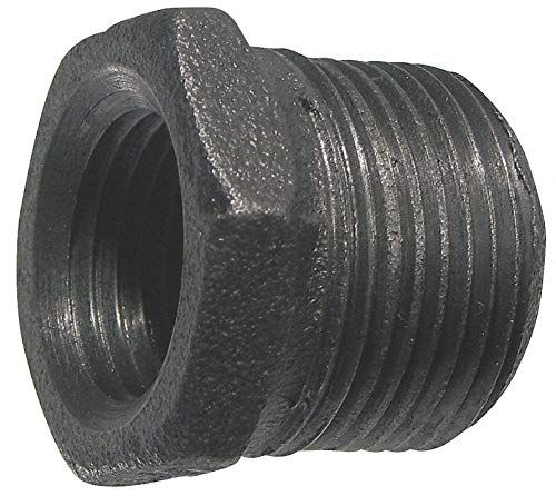 Hex Bushing 1/2&quot; x 1/4&quot; Cast Iron Pipe Fitting