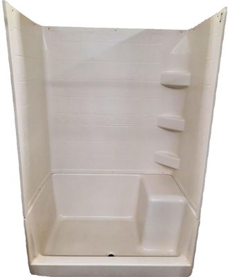 30&quot; X 48&quot; Parchment Shower Pan with Seat