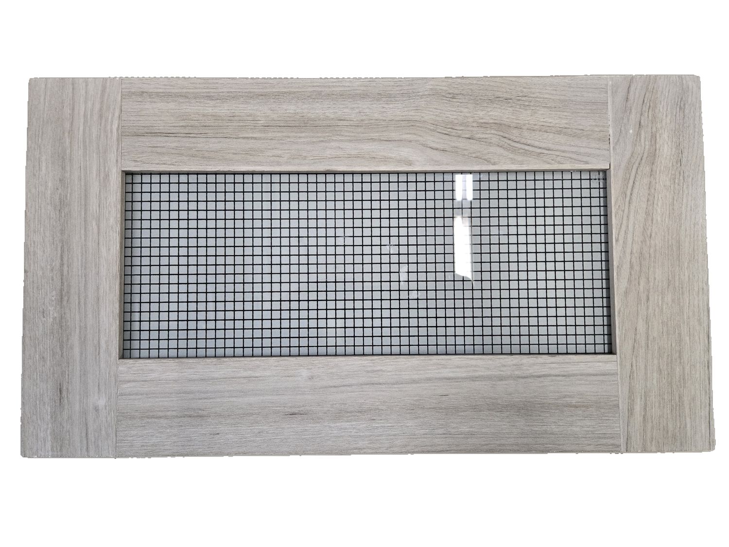18&quot; x 10&quot; - Cabinet Door - Gray - Woodgrain - with Glass
