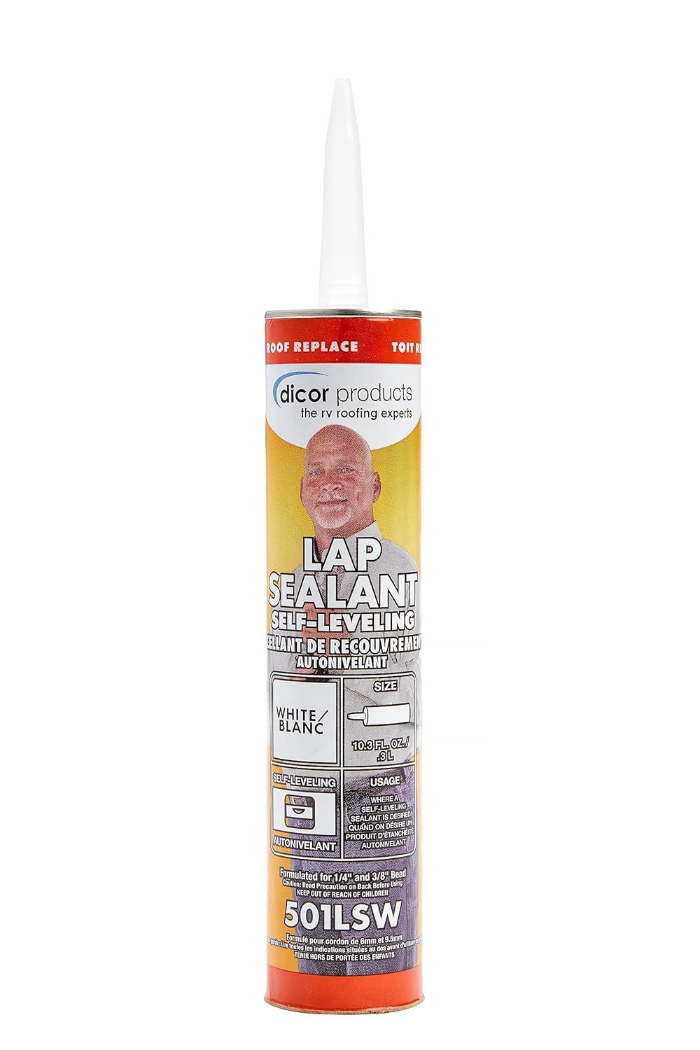 Dicor 501LSW White/Blanc Self Levelling Sealant