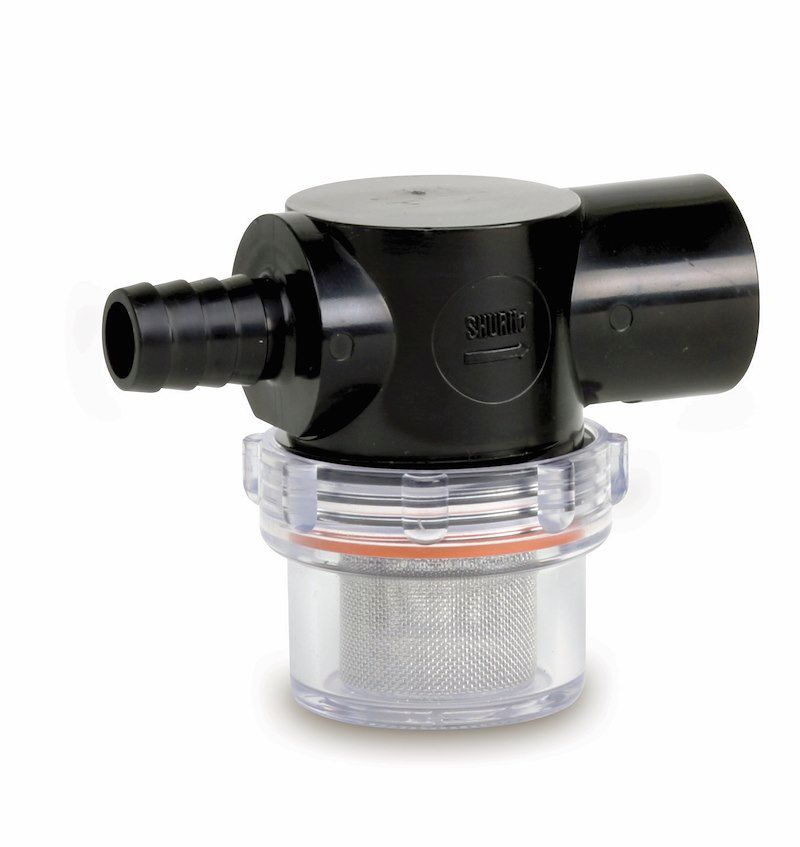 SHURflo Fresh Water Pump Strainer - ½&quot; Barb &amp; ½&quot; FPT