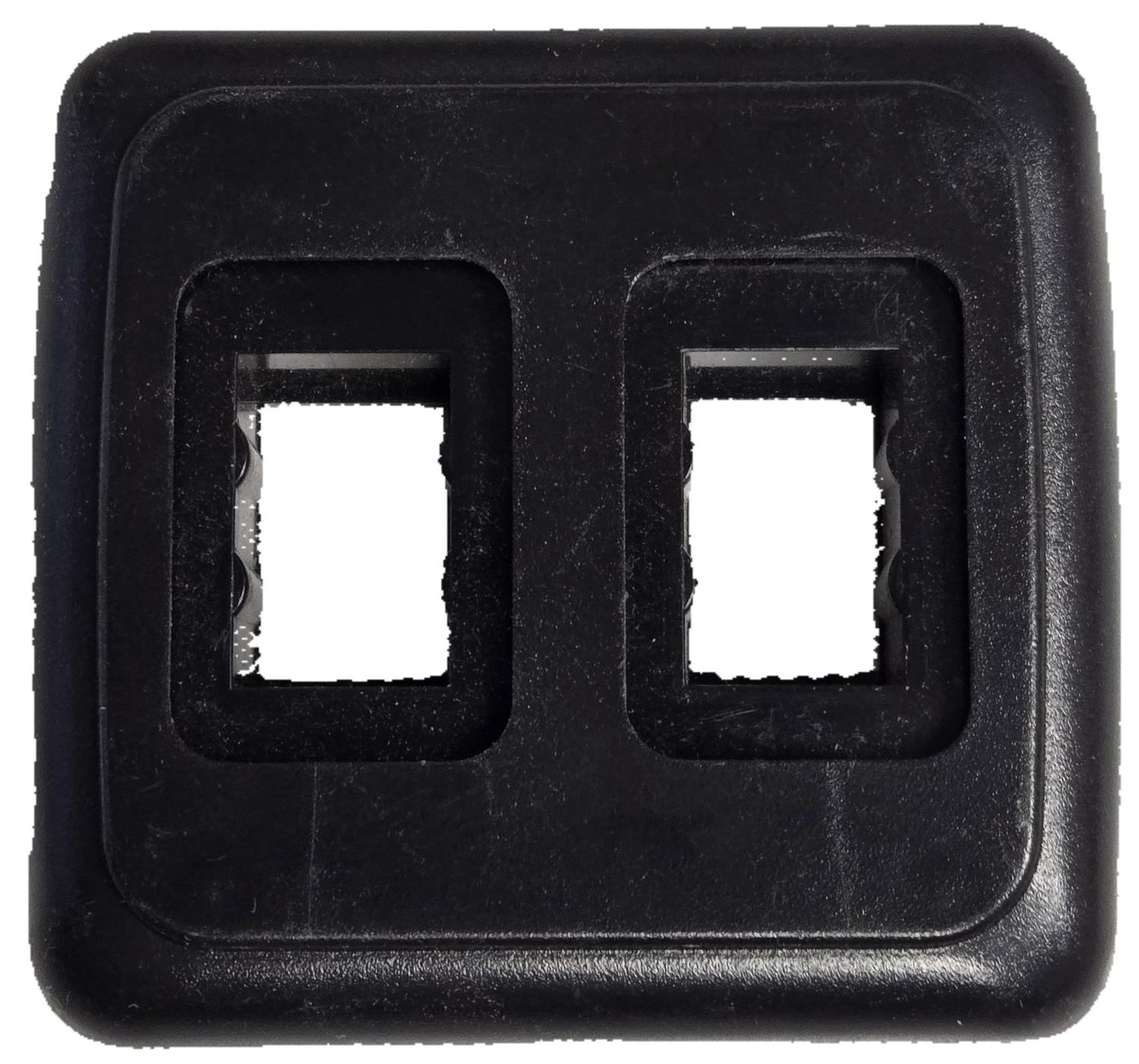 JR Products - Black Double Switch Base and Face Plate - 12315