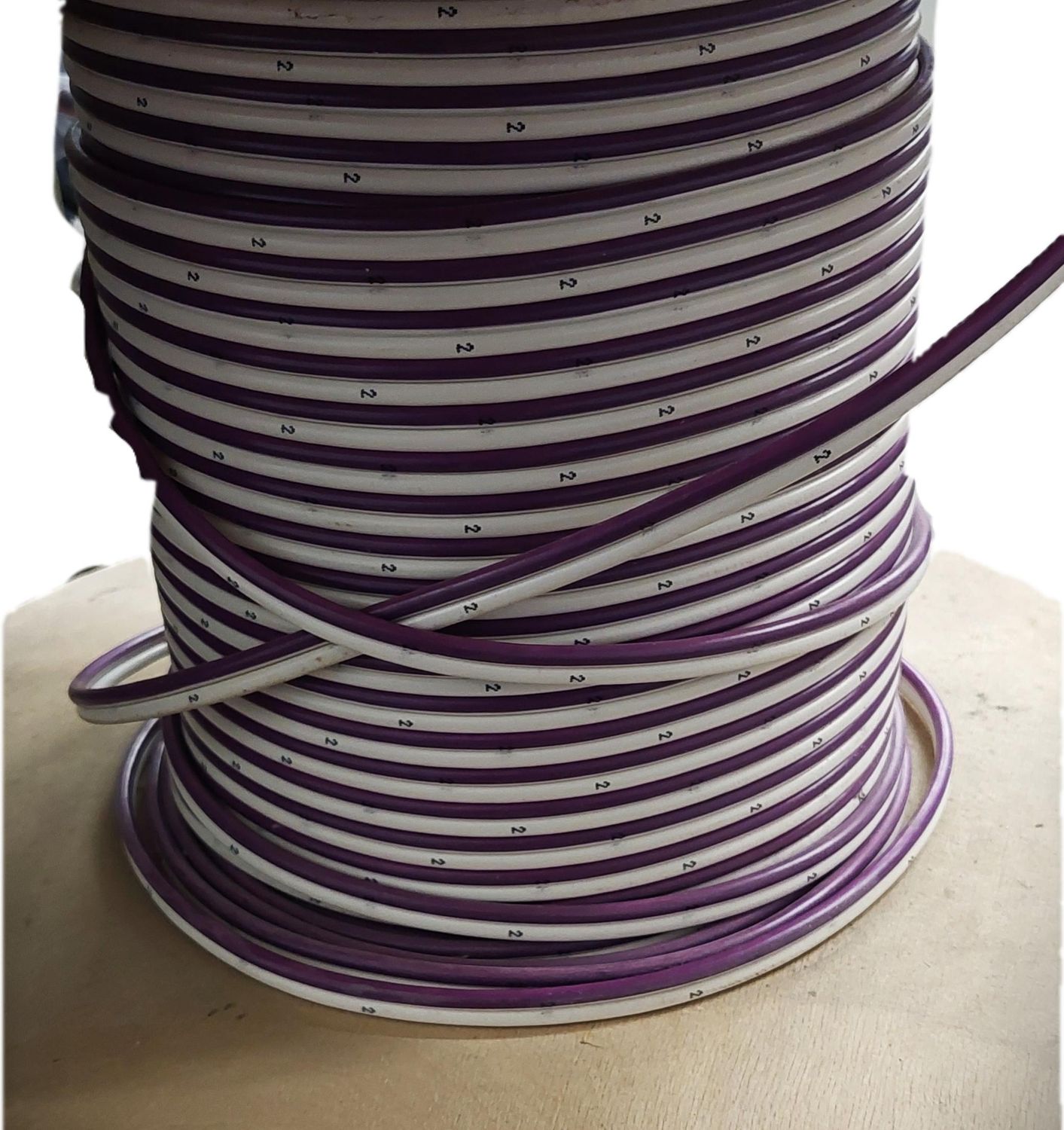Wire 10 Gauge 2 conductor Per Foot Purple/White