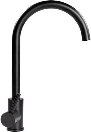 TD Kitchen Faucet with Single Handle - Black Matte Gooseneck