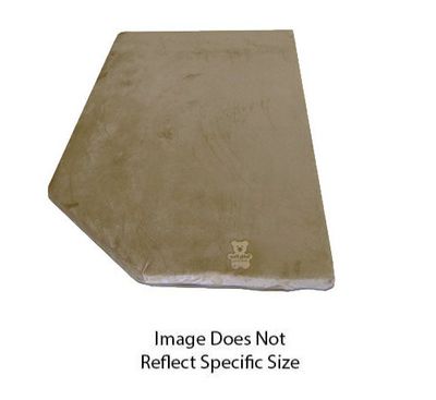 Lippert Teddy Bear Corner Cut Bunk Mattress - 3&quot; x 46&quot; x 74&quot; - Tan - Left Cut