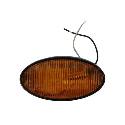 Optronics Porch Light Oval - Black with Amber Lens