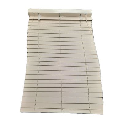 26 1/2&quot; x 40&quot; Faux Wood Plantation Blind - 2&quot; Slats - White
