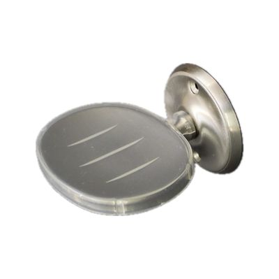Brushed Nickel Oval Wall Mounted Soap Dish