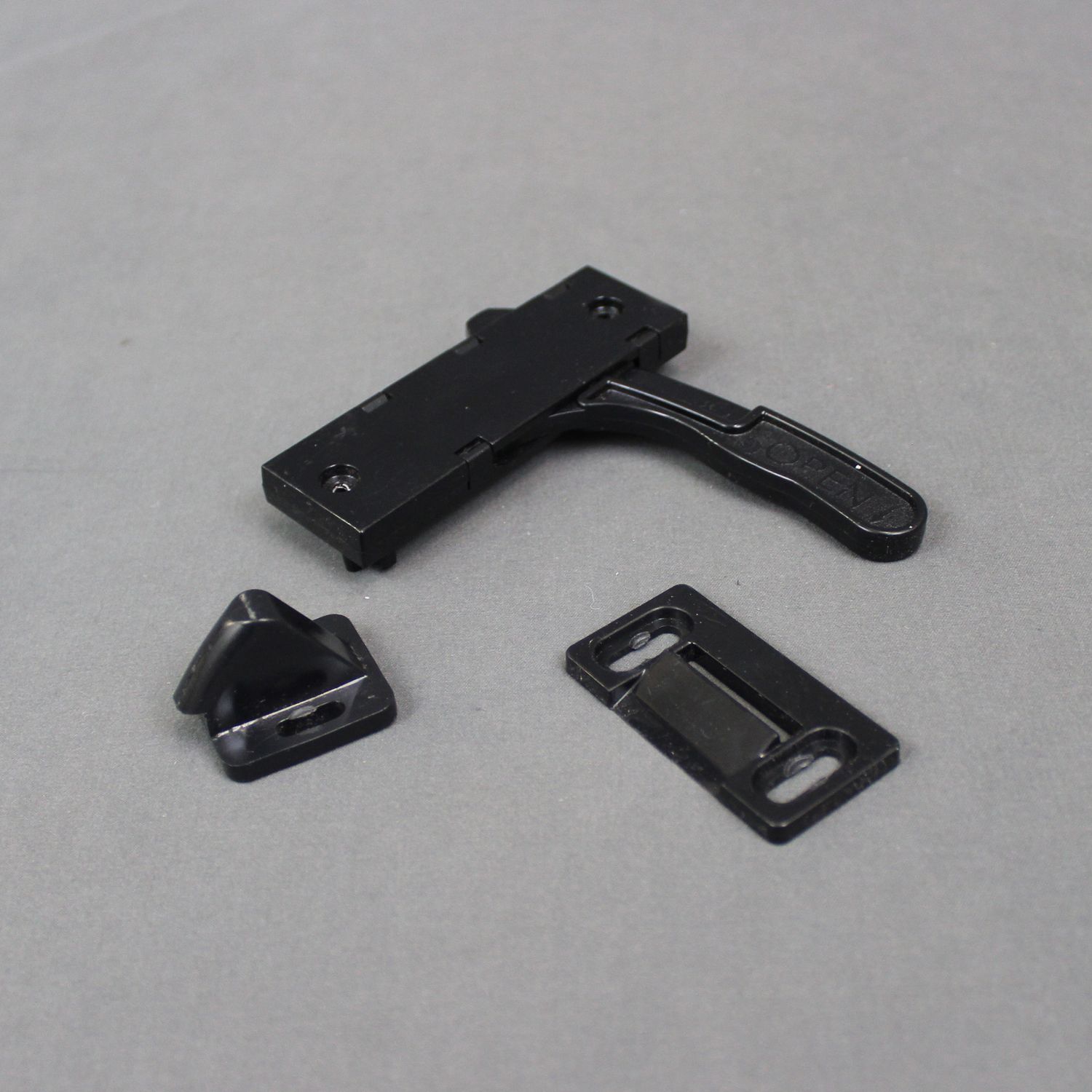JR Products Screen Door Latch -  Universal Bi-Directional  - Black