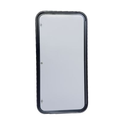 45" x 22" Baggage Door - White with Black Trim
