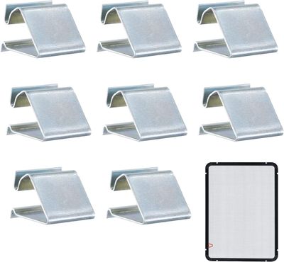RV Window Replacement Screen Clips - 8 Pack