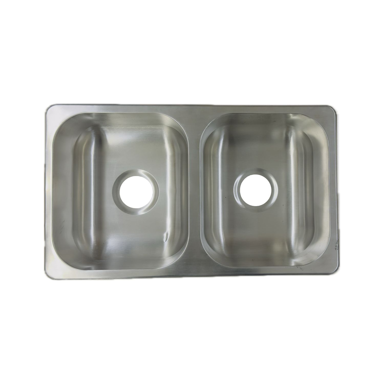 Lippert Double Basin Kitchen Sink Stainless Steel 27&quot; x 16&quot; x 7&quot;