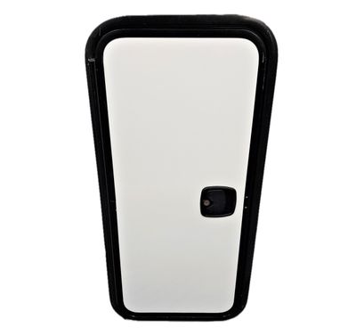 36&quot; x 16&quot; Baggage Door with Slam Latch - White with Black Trim