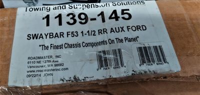 RoadMaster Rear Auxiliary Anti-Sway Bar for Ford F53  - PN 139-145