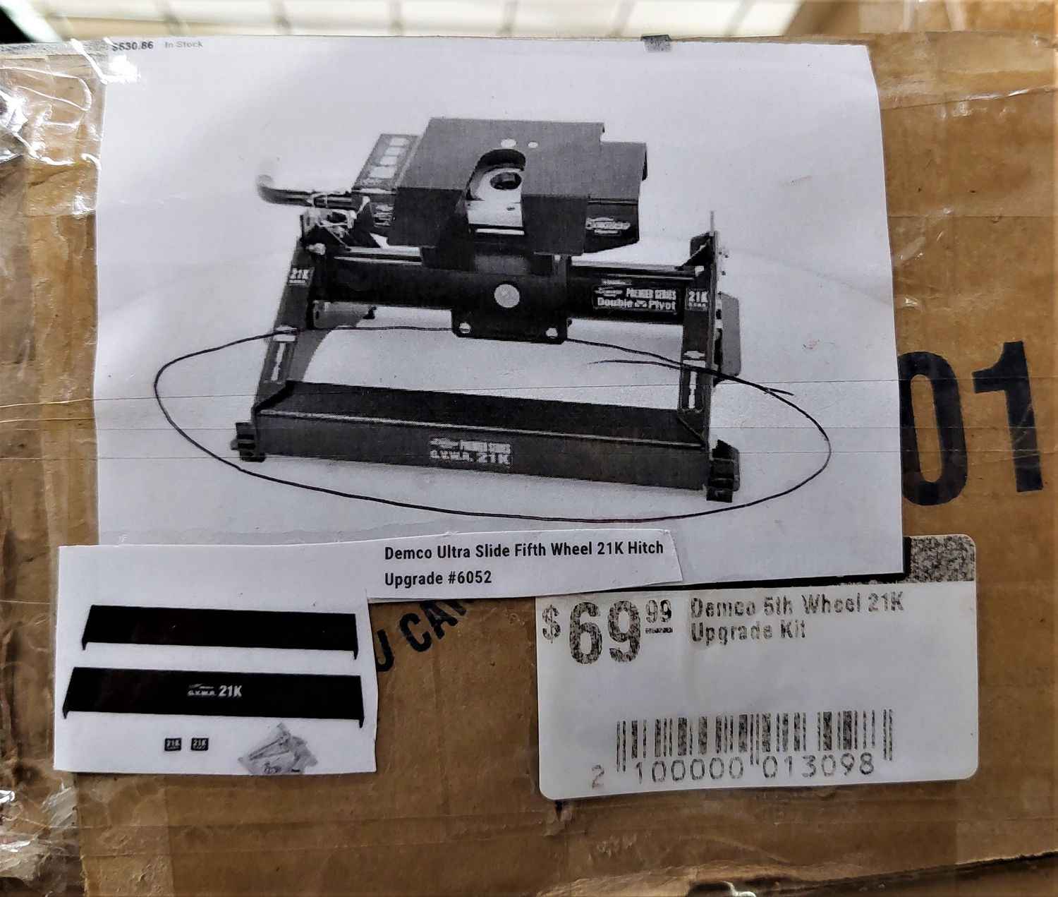 Demco 5th Wheel Hitch 16K to 21K Upgrade Kit