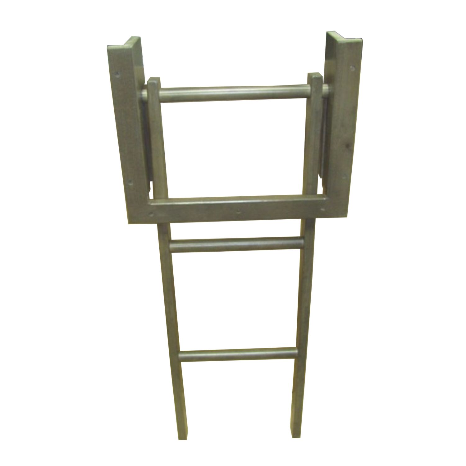 RV Wood Bunk Ladder - Ash Gray