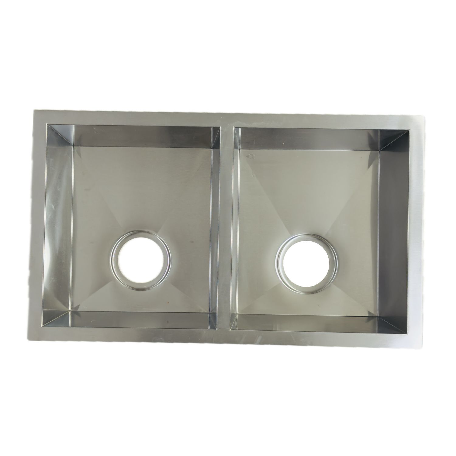 Sink Double Basin 27&quot; x 16&quot; Stainless Zero Radius