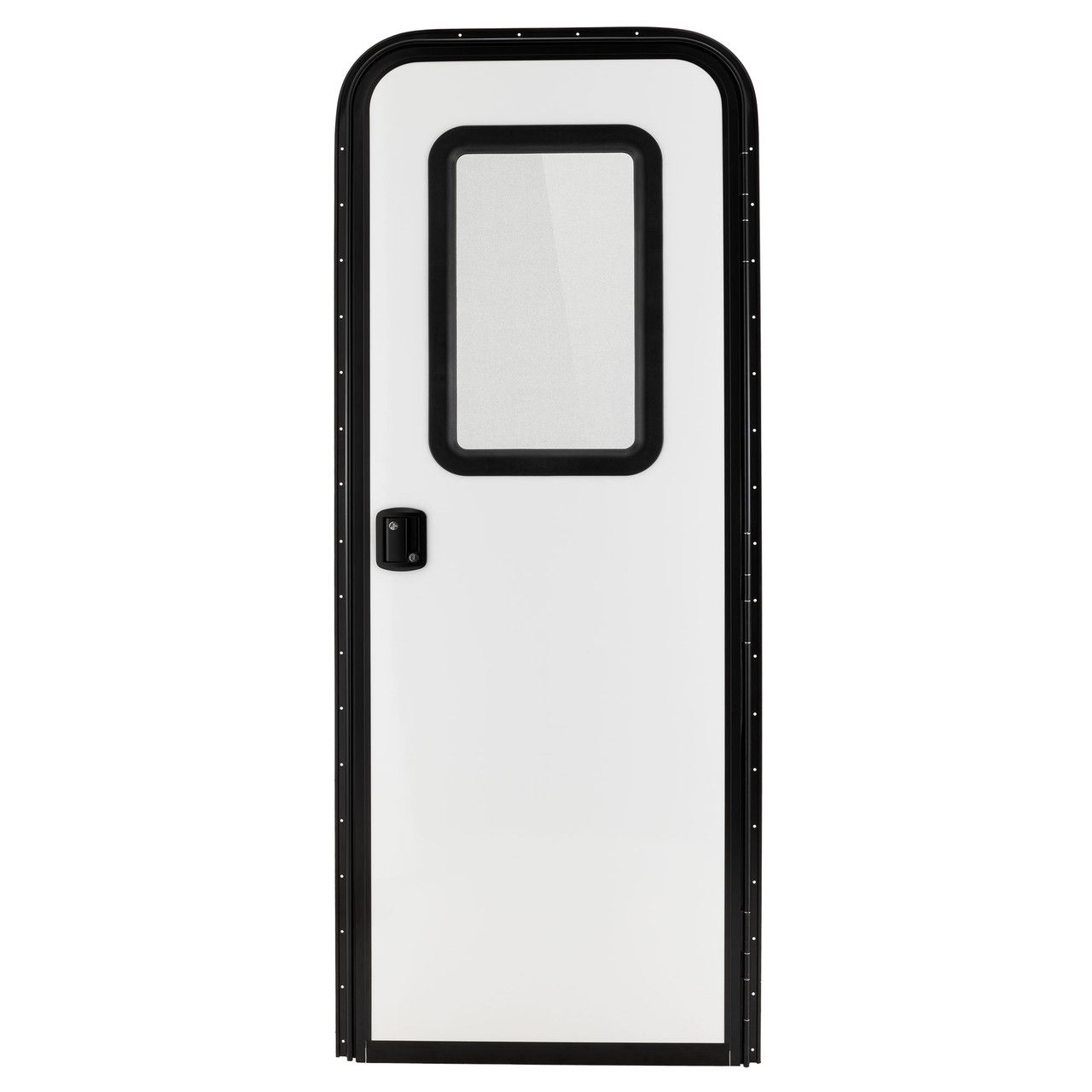 22&quot; x 72&quot; Entry Door - Right Hinge - Gray with Black Frame