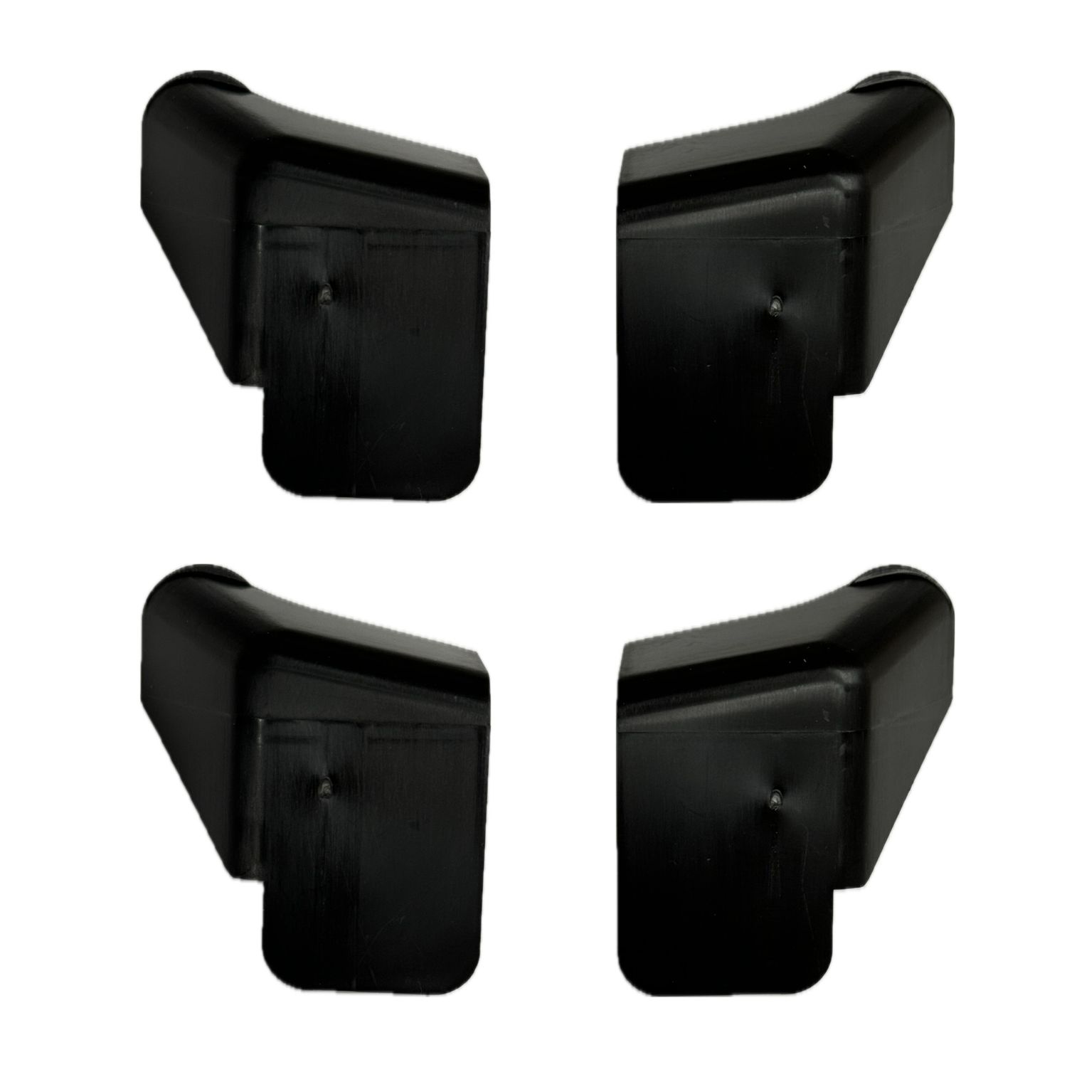 Gutter Spout Short Black 4 Pack