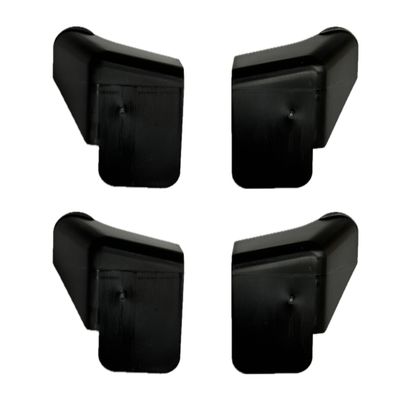 Gutter Spout Short Black 4 Pack