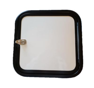 16&quot; x 16&quot; Baggage Door - White with Black Trim