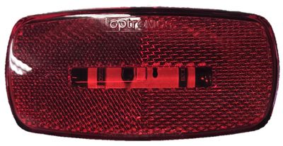Optronics Clearance Light LED Red - Black Base
