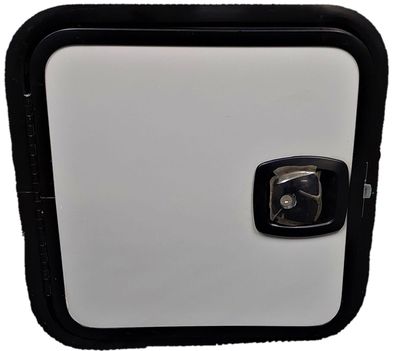 18&quot; x 18&quot; Baggage Door with Slam Latch - Gray with Black Trim