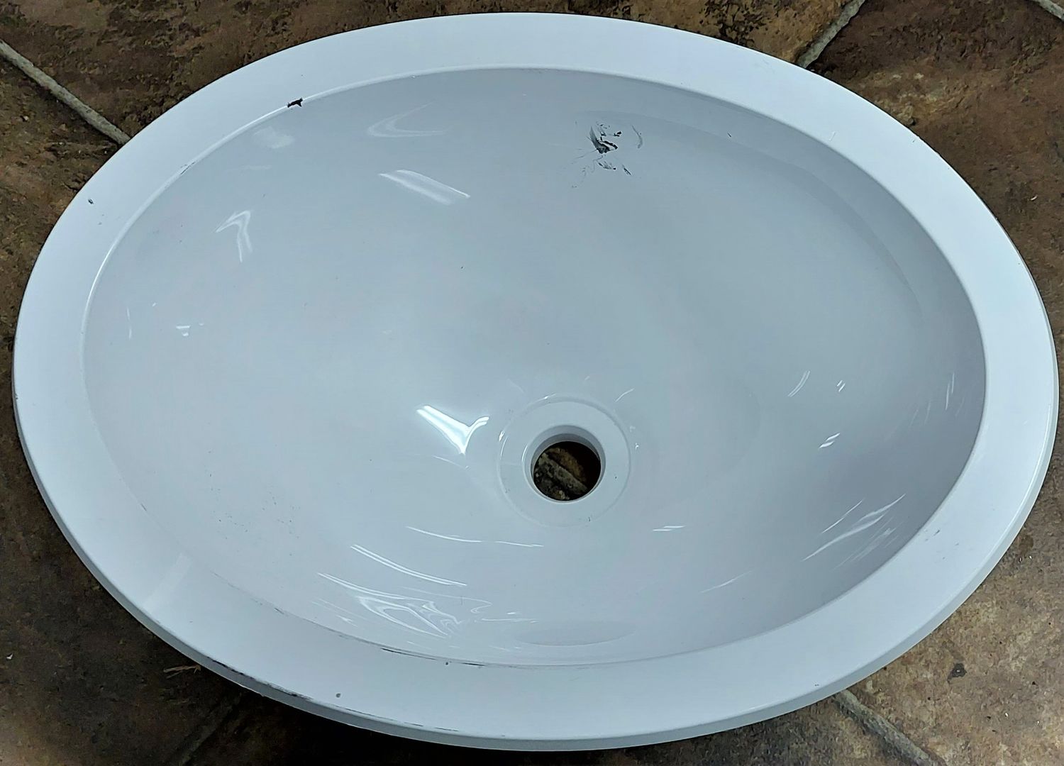 Lavatory Sink - Oval - 10&quot; x 13&quot; - White - Surplus