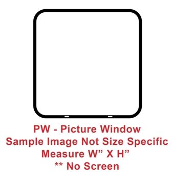 12&quot; x 40&quot; Picture Window - Tinted