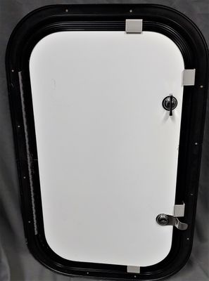 20&quot; x 12&quot; Baggage Door - White with Black Trim