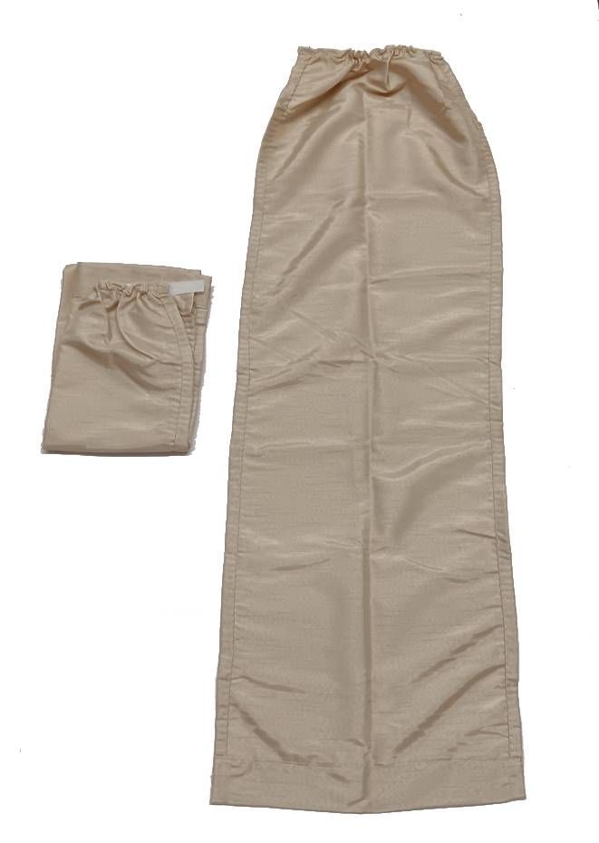 Curtain Side Panels - Turin Scone - 38&quot; L x 12 1/2&quot; W - 1 pr