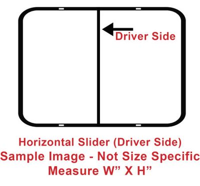 48&quot; x 12&quot; Slider Window - Tinted