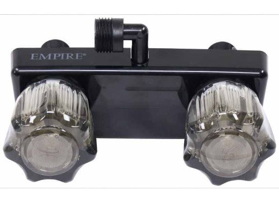Thetford 94204 Shower Faucet with Hose and Smoke Handles