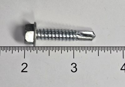 Screws - 1½" Self-Tapping Hex Washer Head - ⅜" x 1½" -7 Pack