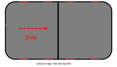 60&quot; x 29&quot;  Slider Window - Tinted
