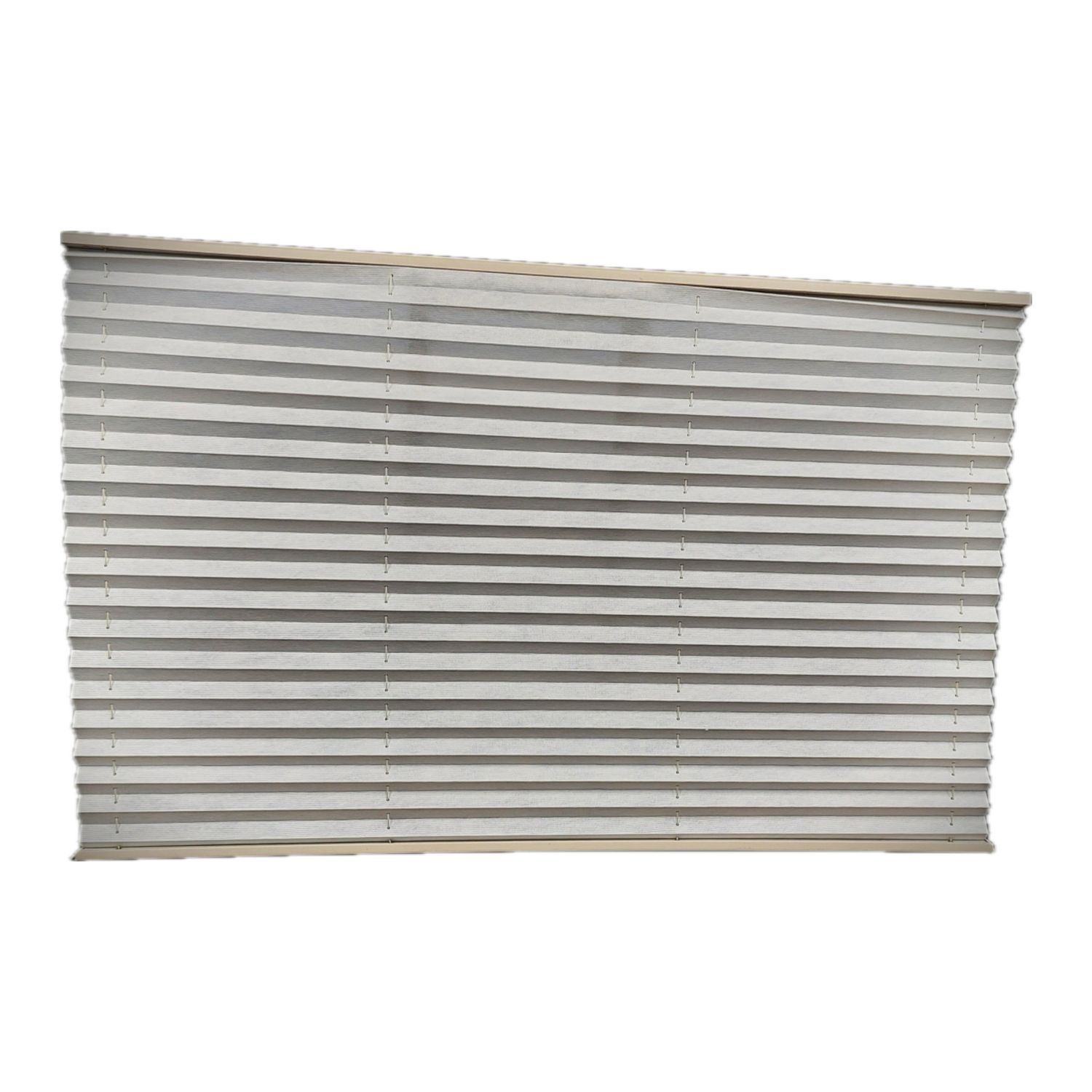 50&quot; x 32&quot; Pleated Cloth Shade - Cotton White