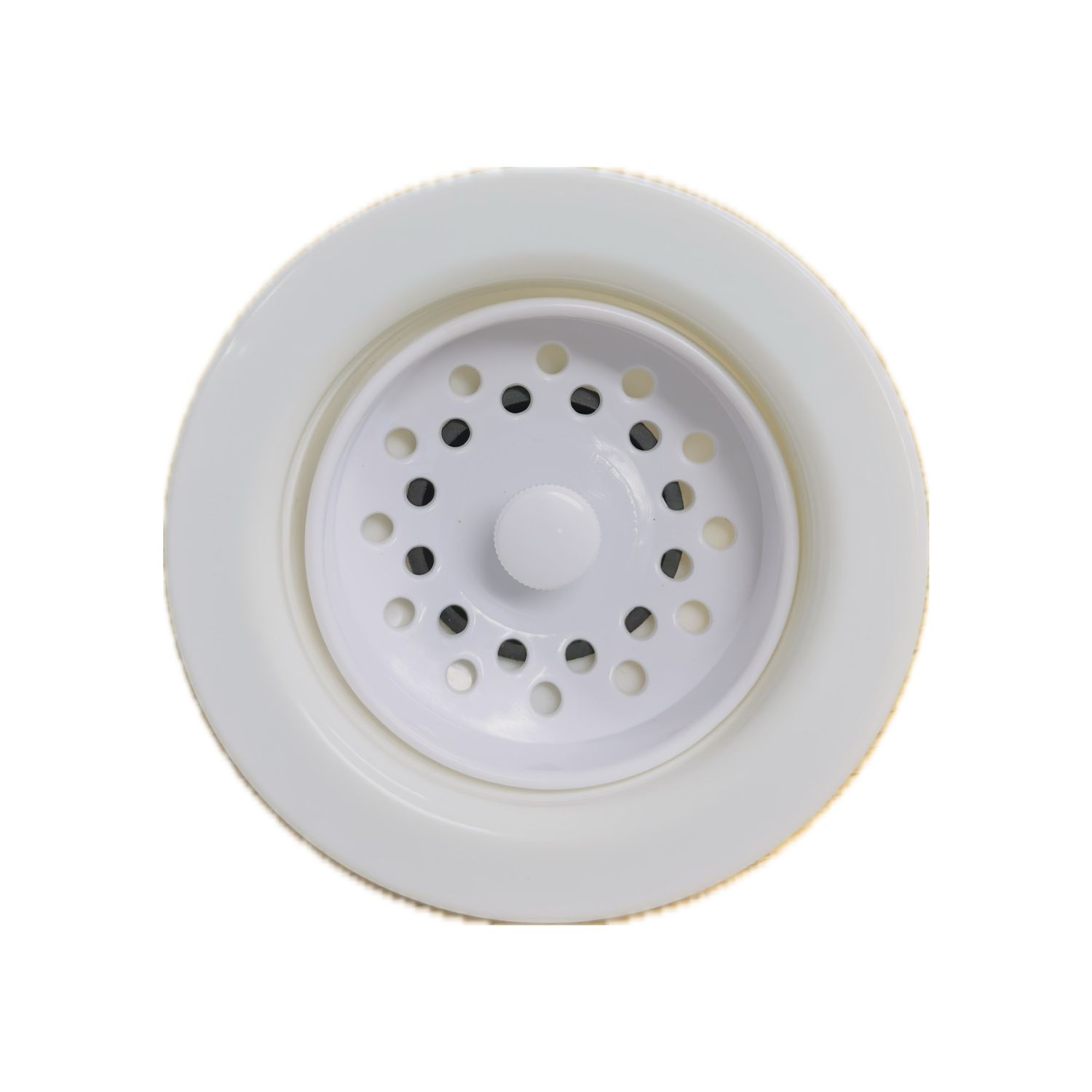 Utopia White Kitchen Sink Drain with Strainer Basket
