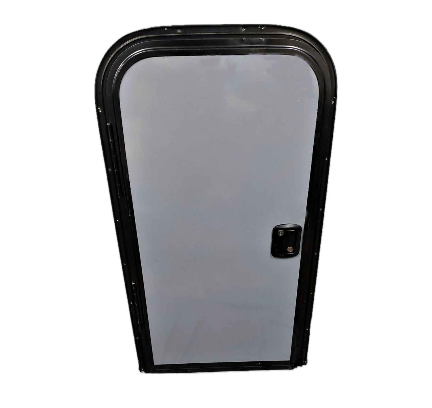 22&quot; x 42&quot; Bicycle/Baggage Door - Left Hinge - Gray with Black Frame