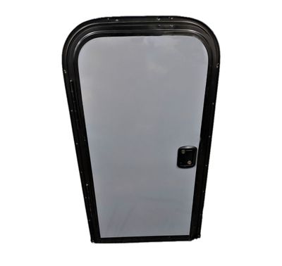 22" x 42" Bicycle/Baggage Door - Left Hinge - Gray with Black Frame