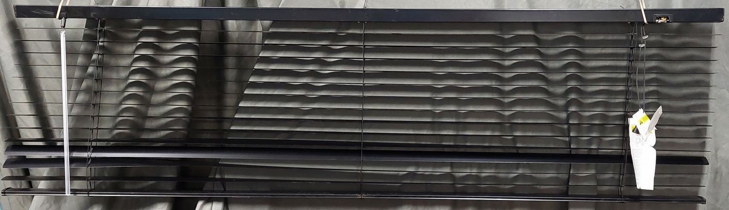 50&quot; x 14&quot; - Metal Mini Blind - Black