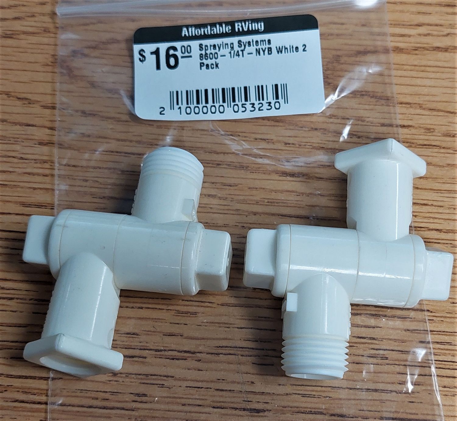 Spraying Systems 8600-1/4T-NYB White 2 Pack