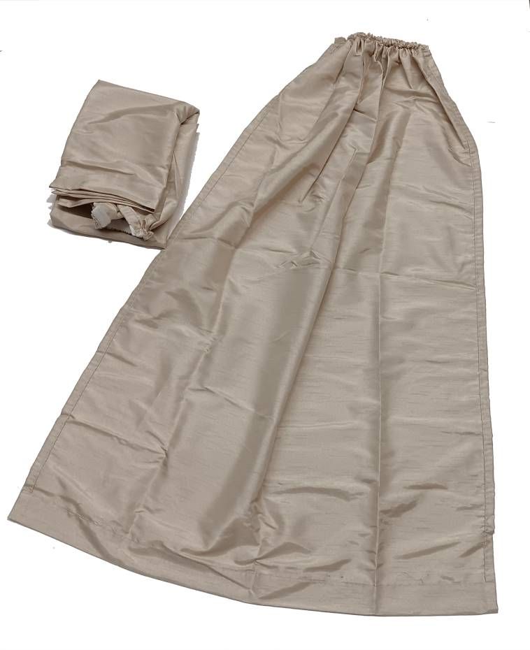 Curtain Side Panels - Turin Scone - 38&quot; Long x 28&quot; Wide - 1 pr